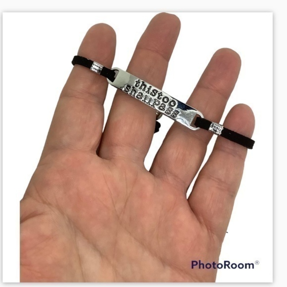 NWOT This Too Shall Pass inspirational unisex bracelet